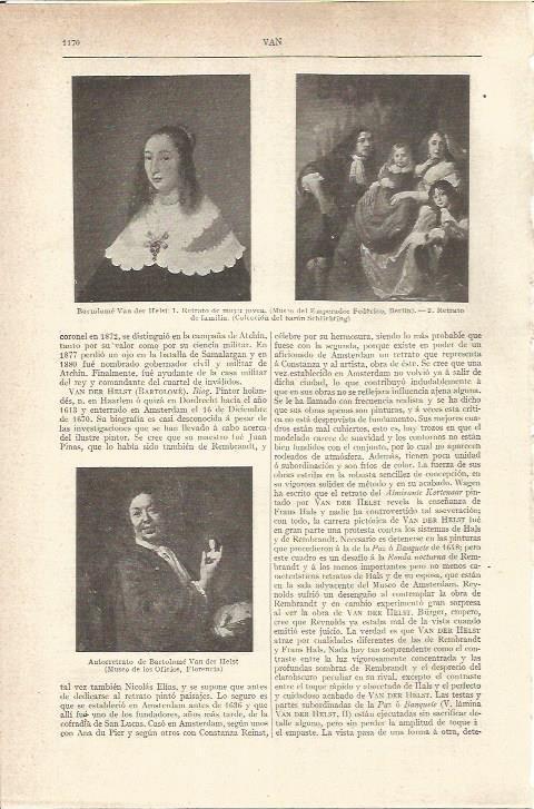 LAMINA V05974: Obras de Bartolome Van der Helst