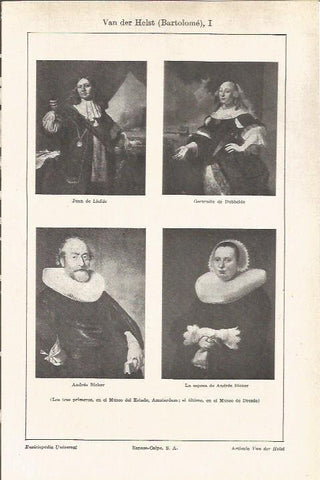 LAMINA V05975: Obras varias de Bartolome Van der Helst