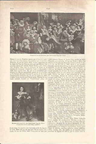 LAMINA V05976: Fiesta de los arcabuceros, por Bartolome Van der Helst