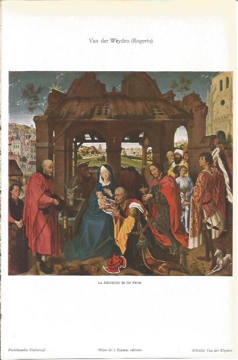 LAMINA V05982: La Adoracion de los Reyes, por Rogerio Van der Weyden