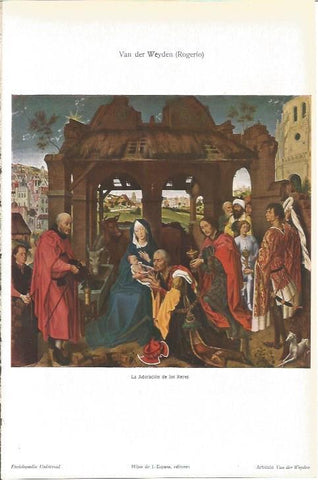 LAMINA V05982: La Adoracion de los Reyes, por Rogerio Van der Weyden