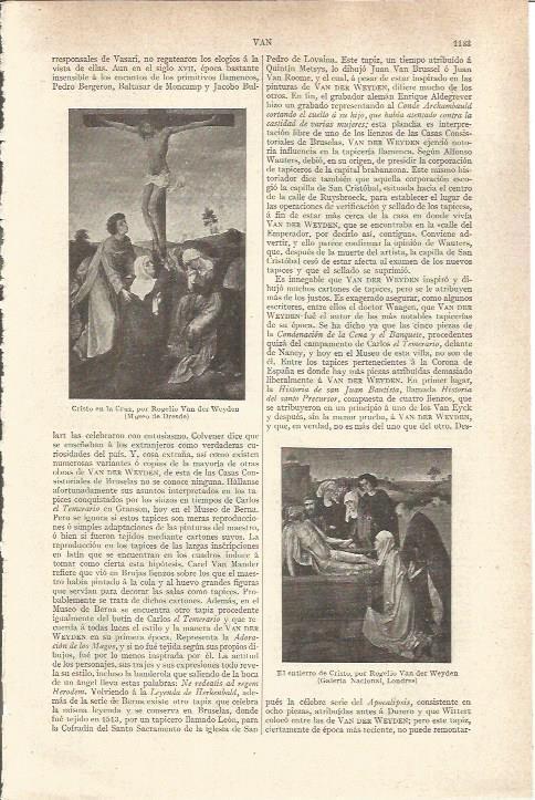 LAMINA V05984: Obras varias de Rogelio Van der Weyden