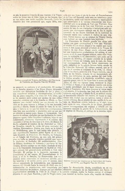 LAMINA V05989: Triptico de la Natividad, por Rogelio Van der Weyden