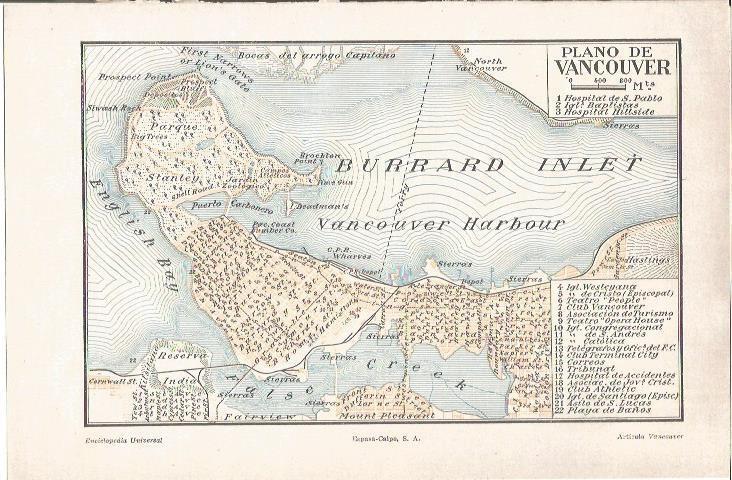 LAMINA V05994: Plano de Vancouver