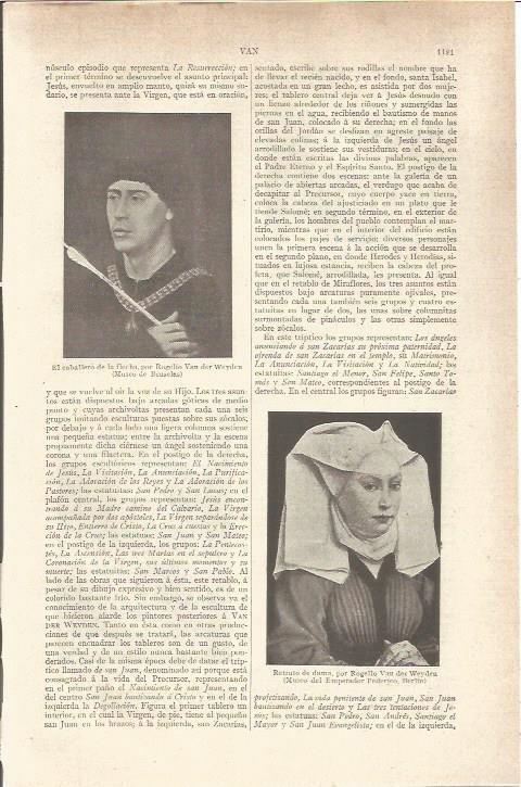 LAMINA V05983: Obras de Rogelio Van der Weyden