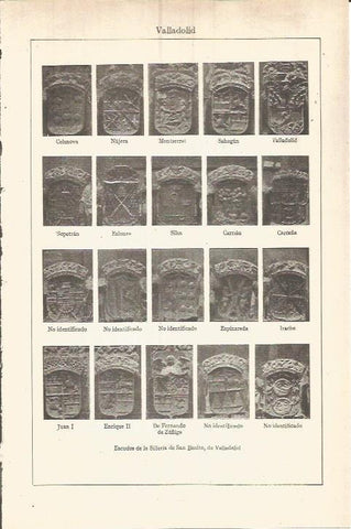 LAMINA V05913: Escudos de la Silleria de San Benito, Valladolid