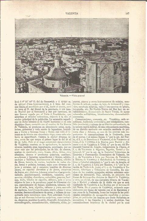 LAMINA V05834: Vista general de Valencia
