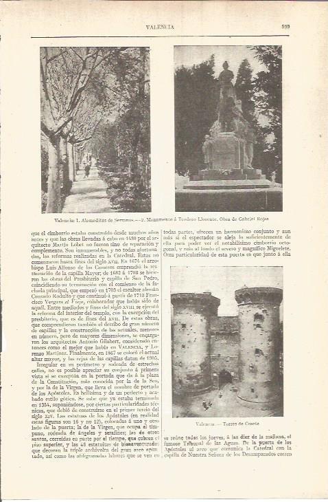 LAMINA V05841: Torres de Cuarte en Valencia