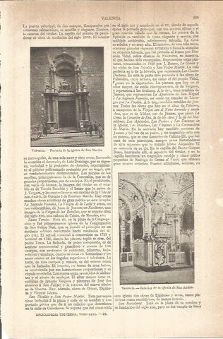 LAMINA V05846: Iglesia de San Martin, Valencia