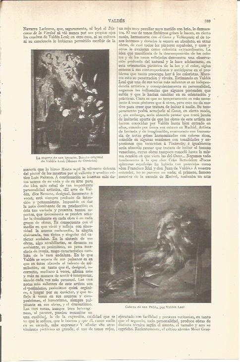 LAMINA V05812: Cabeza de san Pablo, por Valdes Leal