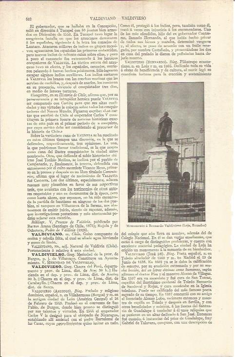 LAMINA V05820: Monumento a Bernardo Valdivieso