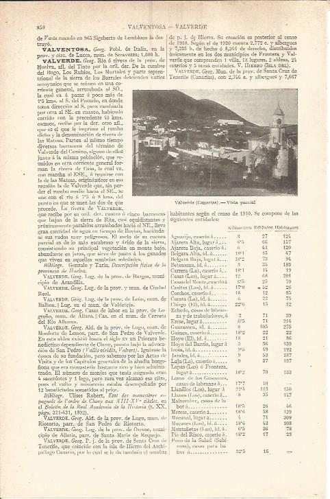 LAMINA V05895: Vista parcial de Valverde, Canarias
