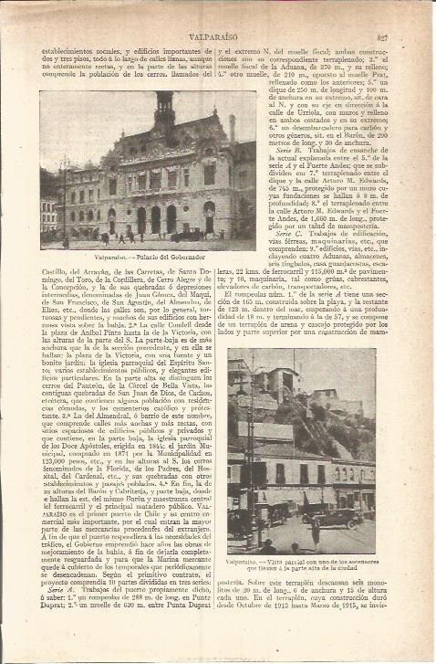 LAMINA V05887: Palacio del Gobernador en Valparaiso