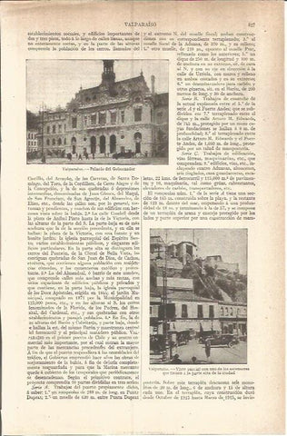 LAMINA V05887: Palacio del Gobernador en Valparaiso