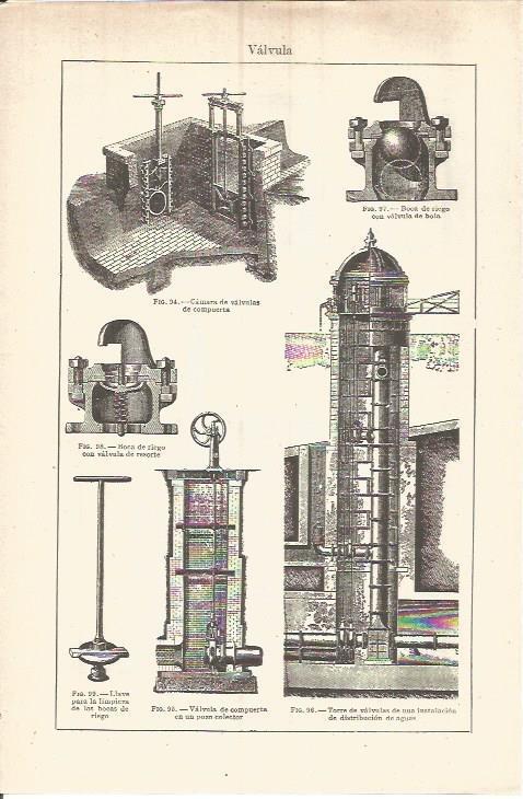 LAMINA V05904: Torre de valvulas de una instalacion de gas