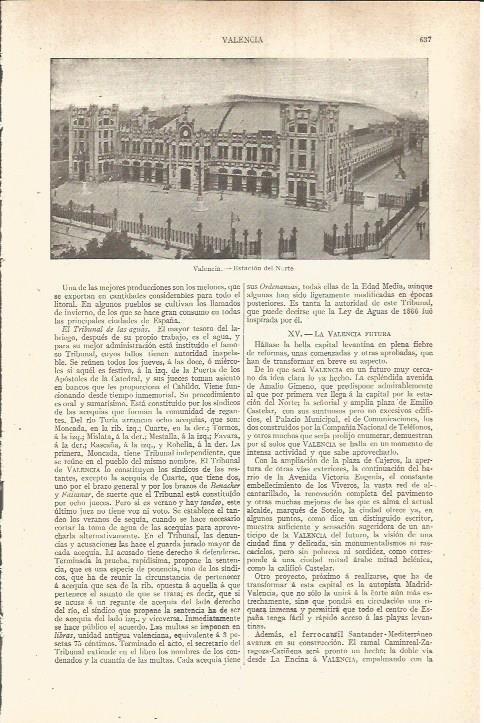 LAMINA V05860: Estacion del Norte en Valencia