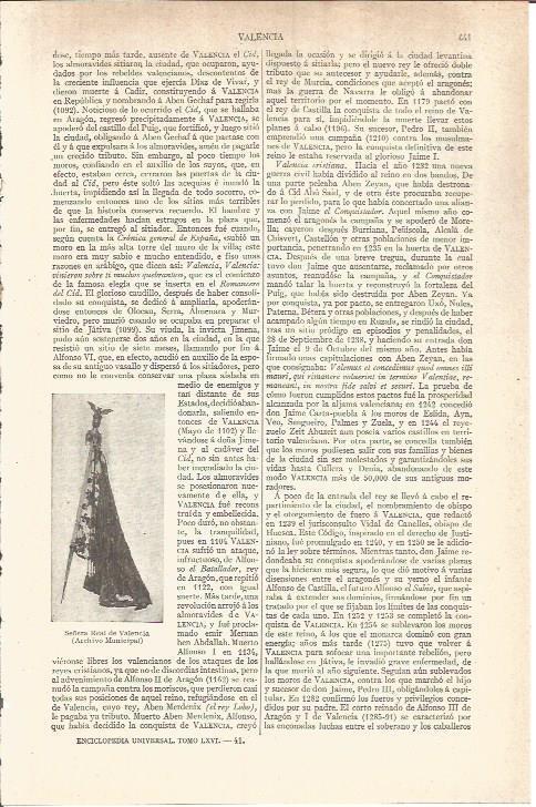 LAMINA V05862: Señera Real de Valencia