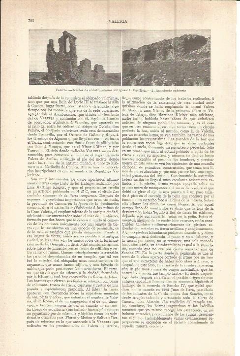 LAMINA V05873: Restos de construcciones antiguas en Valeria