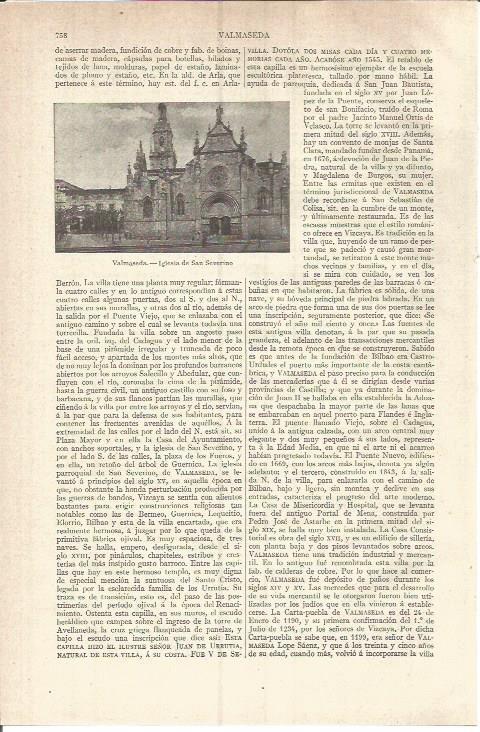 LAMINA V05878: Iglesia de San Severino en Valmaseda