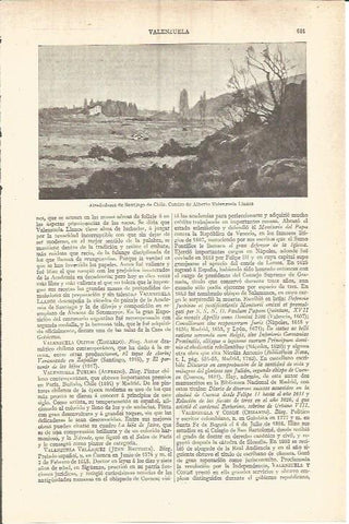 LAMINA V05872: Alrededores de Santiago de Chile, por Alberto Valenzuela