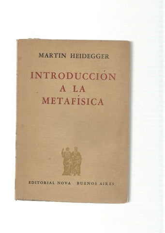Introduccion a La Metafisica
