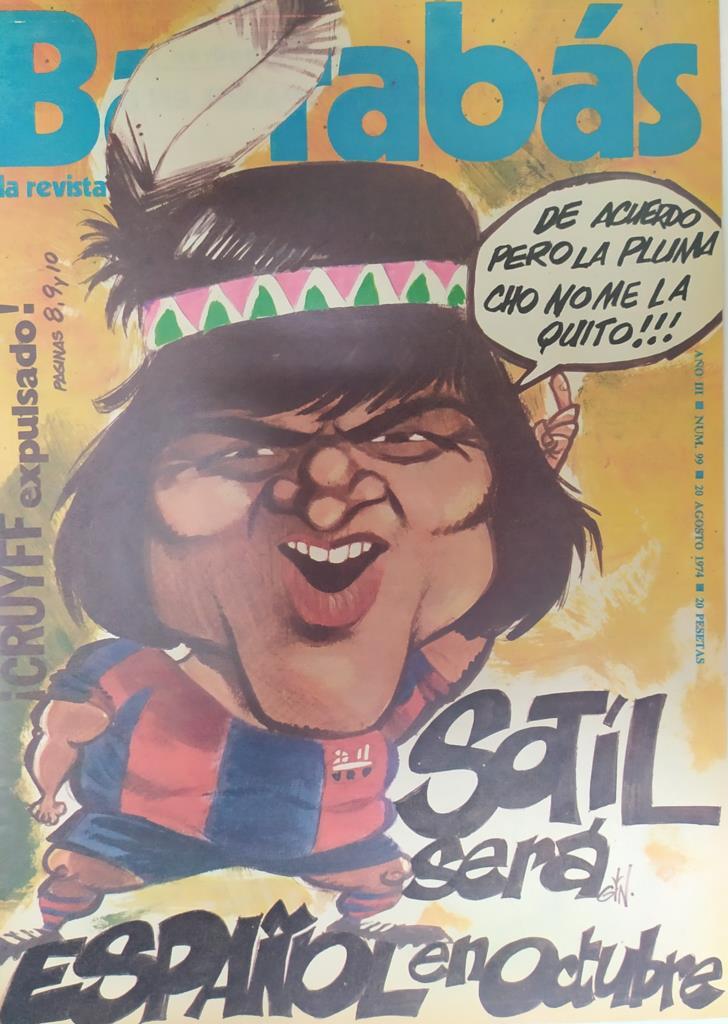 Revista: BARRABAS, Año III, Numero 099: Cruyff expulsado (20 agosto 1974) Incluye poster chica bikini marron