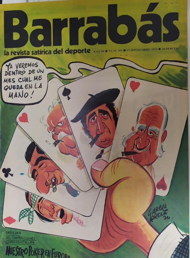 Revista: BARRABAS, Año III, Numero 103: Nuestro poker en Europa (17 septiembre 1974) Incluye poster chica bikini blanco