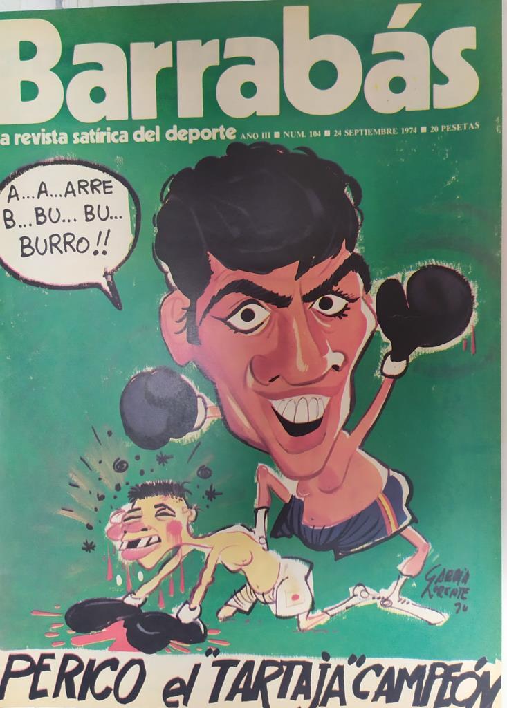 Revista: BARRABAS, Año III, Numero 104: Perico "El Tartaja" campeón (24 septiembre 1974) Incluye poster chica bikini rosa