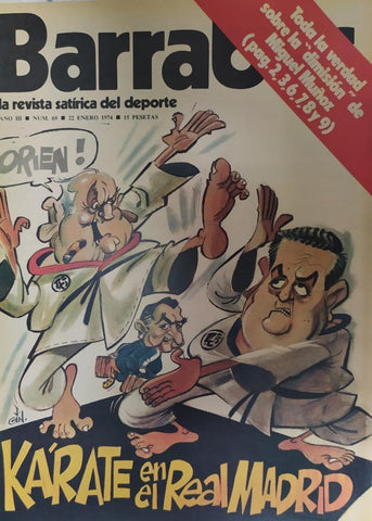 Revista: BARRABAS, Año III, Numero 069: Karate en el Real Madrid (22 enero 1974) Incluye poster chica bikini patines