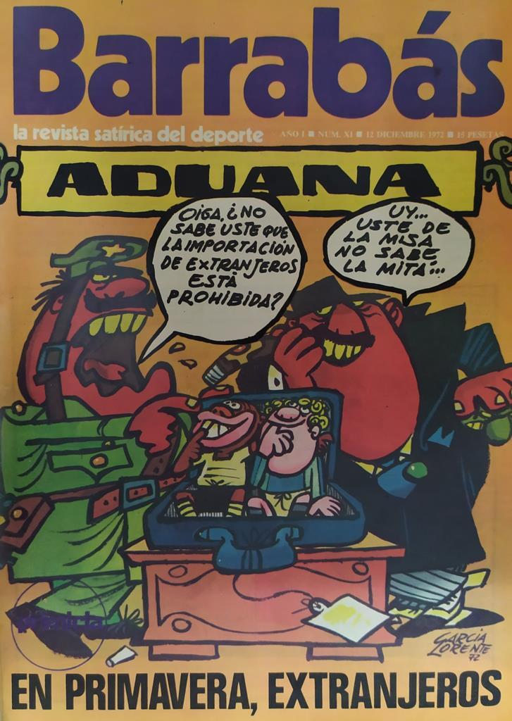 Revista: BARRABAS, Año I, Numero 011: En primavera extranjeros (12 diciembre 1972) Incluye poster chica bikini naranja