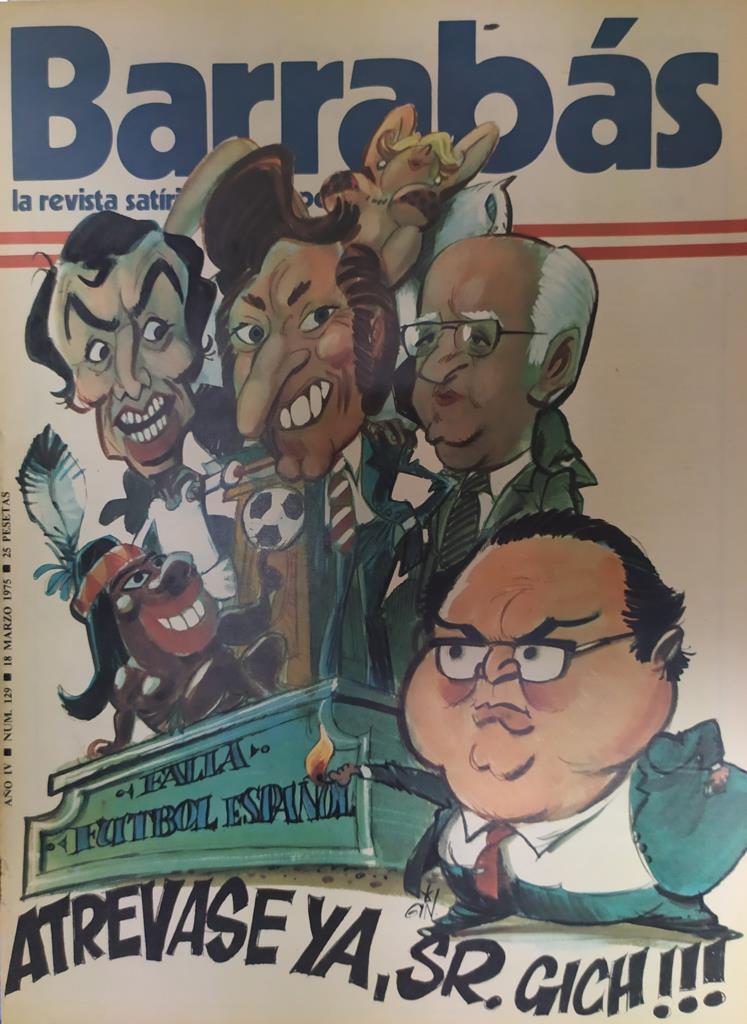 Revista: BARRABAS, Año IV, Numero 129: Atrevase ya, Sr. Gich! (18 marzo 1975) Incluye poster chica bikini rosa