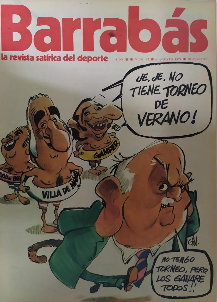 Revista: BARRABAS, Año III, Numero 097: Vaya agosto se prepara (6 agosto 1974) Incluye poster chica balon playa