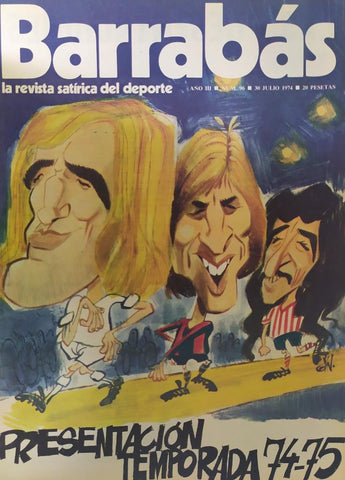 Revista: BARRABAS, Año III, Numero 096: Presentacion temporada 74-75 (30 julio 1974) Incluye poster chica bikini amarillo