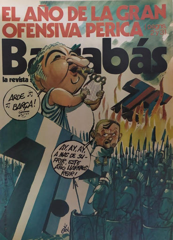 Revista: BARRABAS, Año IV, Numero 150: El año de la gran ofensiva perica (12 agosto 1975) Incluye poster chica bikini amarillo