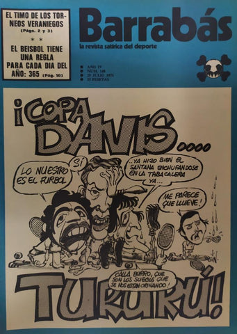 Revista: BARRABAS, Año IV, Numero 148: El control antidoping (29 julio 1975) Incluye poster chica bikini amarillo