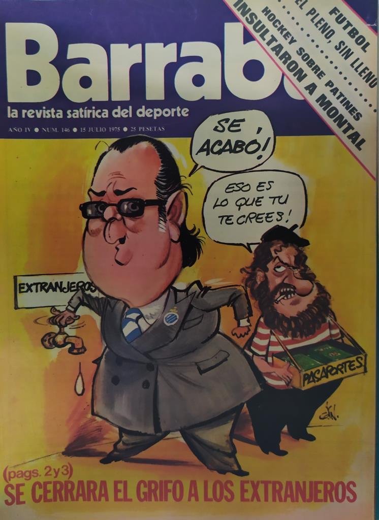 Revista: BARRABAS, Año IV, Numero 146: Se cerrara el grifo a los extrangeros (15 julio 1975) Incluye poster chica bikini rojo