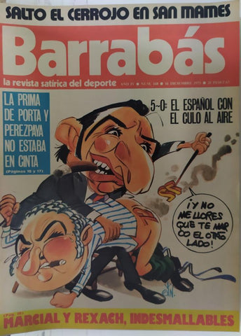 Revista: BARRABAS, Año IV, Numero 168: Salto el cerrojo en San Mames (16 diciembre 1975) Incluye poster chica desnuda ducha