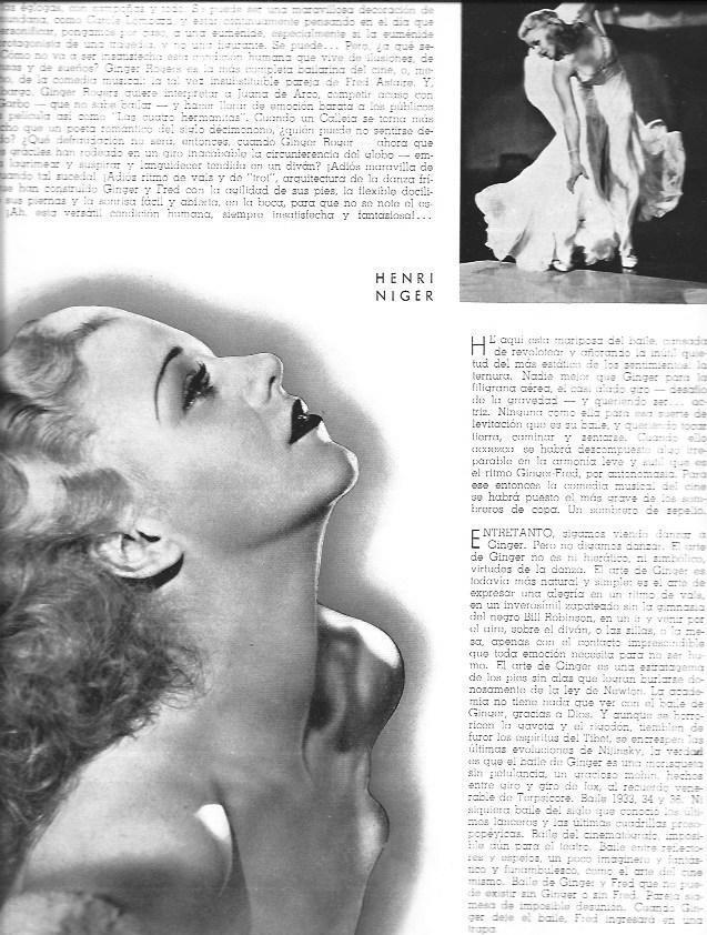 LAMINA 29926: Ginger Rogers por Henri Niger