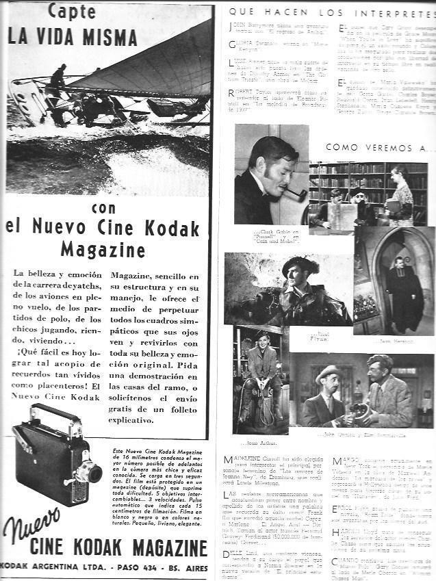 LAMINA 29982: Publicidad de Cine Kodak Magazine en Buenos Aires