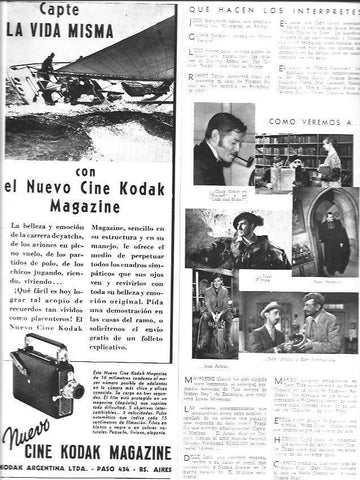 LAMINA 29982: Publicidad de Cine Kodak Magazine en Buenos Aires