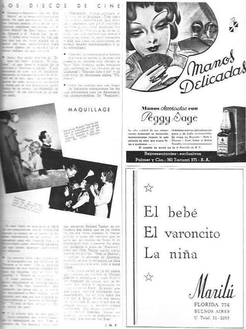 LAMINA 29983: Publicidad de crema Peggy Sage y Marilu