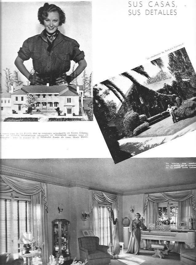 LAMINA 29949: Casas de Anita Louise y Barbara Stanwych