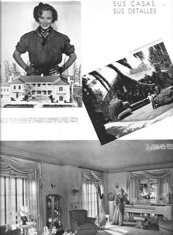 LAMINA 29949: Casas de Anita Louise y Barbara Stanwych