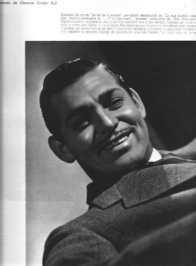 LAMINA 29953: Clark Gable, por Clarence Sinclair