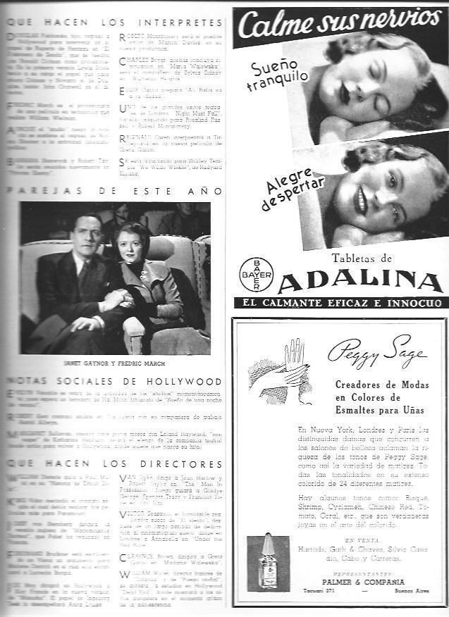 LAMINA 29960: Janet Gaynor y Fredric March