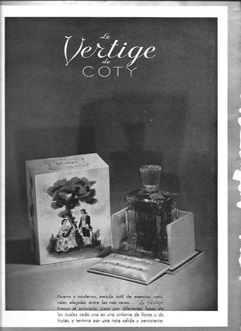 LAMINA 29961: Publicidad de Le Vertige de Coty