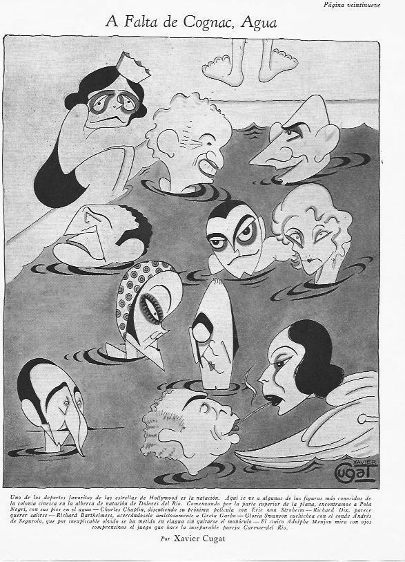 LAMINA 29839: A falta de cognac, agua; por Xavier Cugat