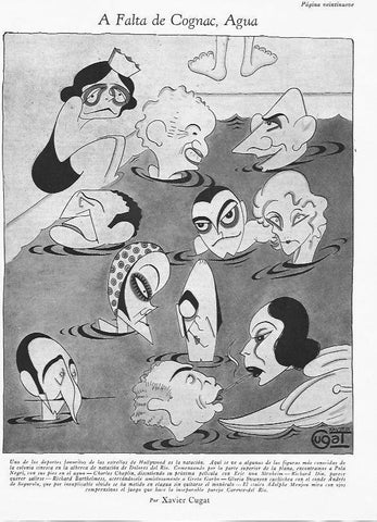 LAMINA 29839: A falta de cognac, agua; por Xavier Cugat