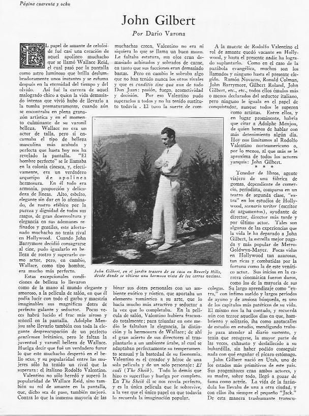 LAMINA 29847: John Gilbert en su casa de Beverly Hills