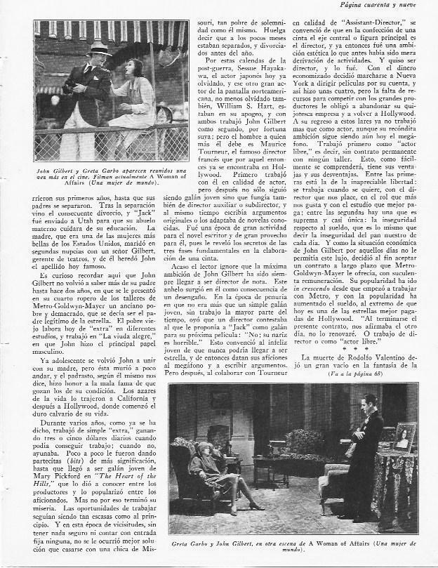 LAMINA 29848: Greta Garbo y John Gilbert en A Woman of Affairs